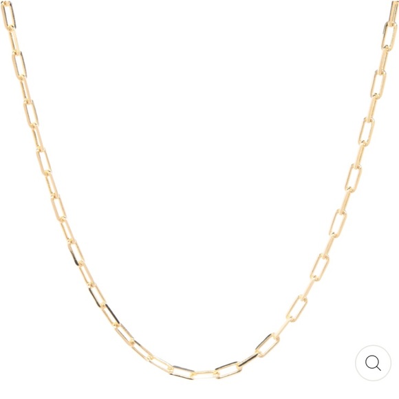 Jewelry - new with box! gold filled paperclip link chain necklace